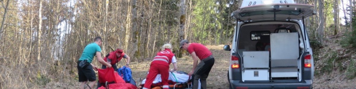 Verletzte Person unterhalb der Grimminghütte